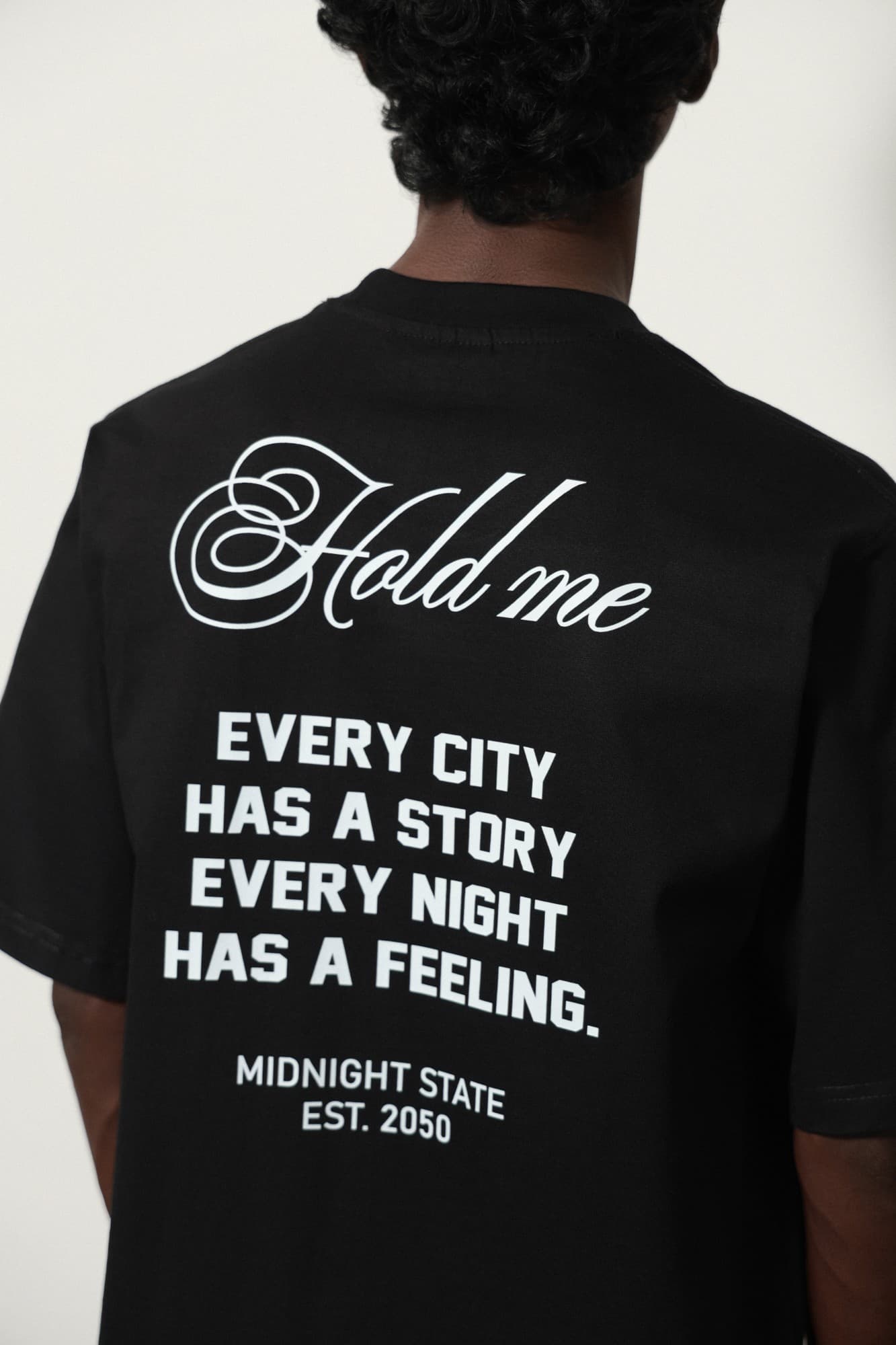 Hold Me t-shirt back print
