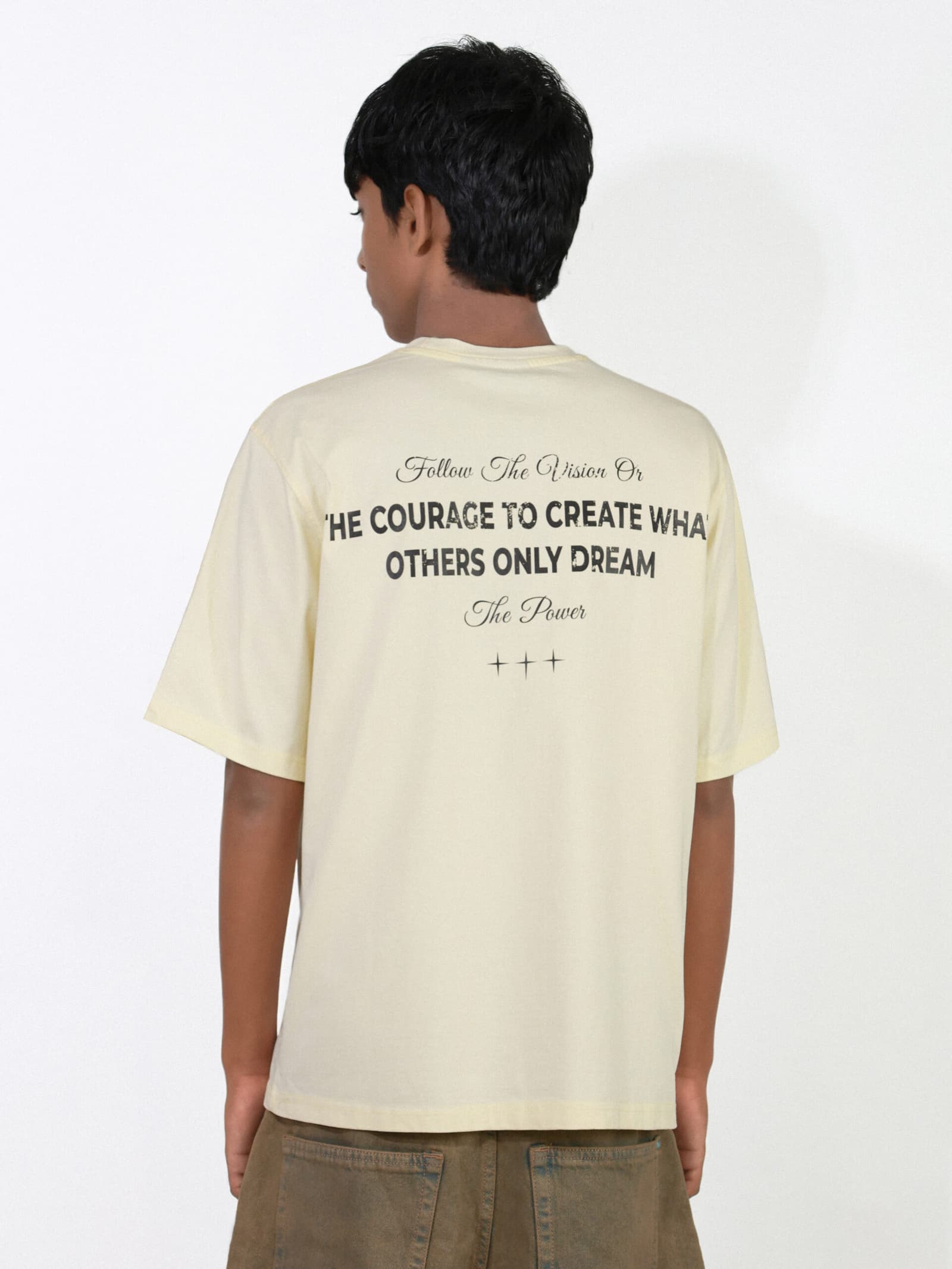 CREAM T SHIRT 2