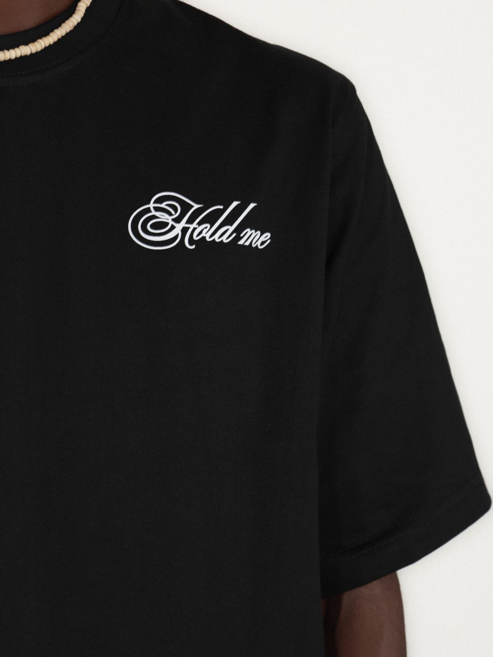 SLOGAN PRINT BLACK T SHIRT 4