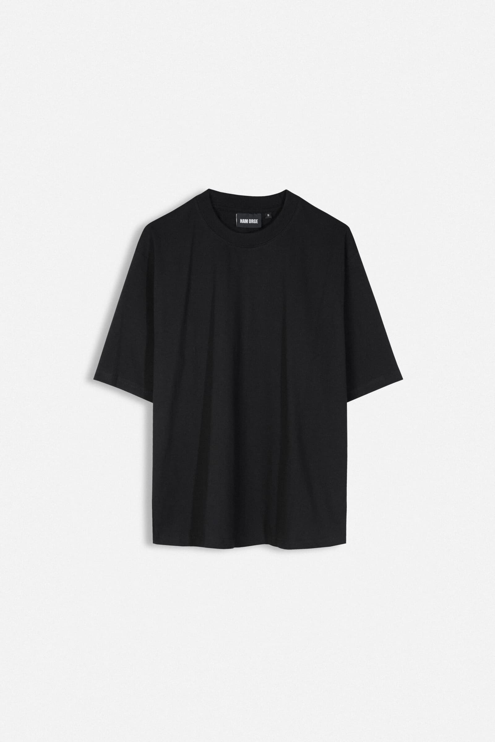 BASIC RELAXED FIT BLACK T SHIRT