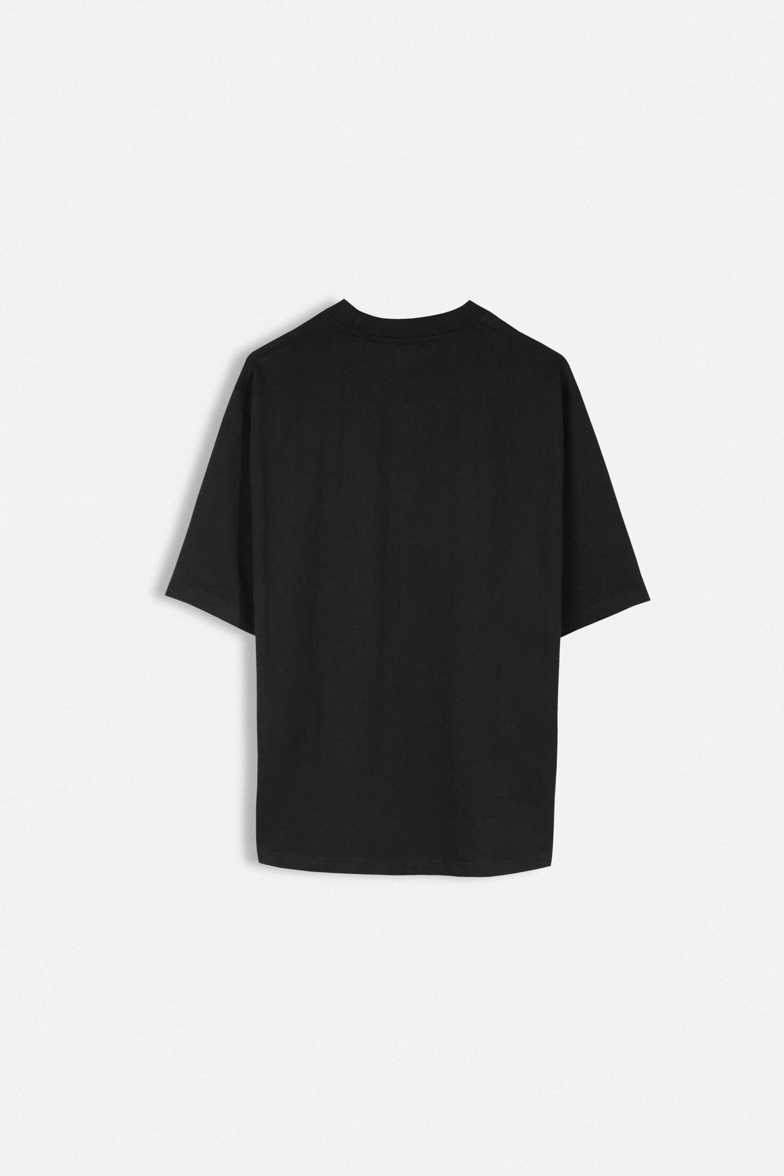 BASIC RELAXED FIT BLACK T SHIRT 7