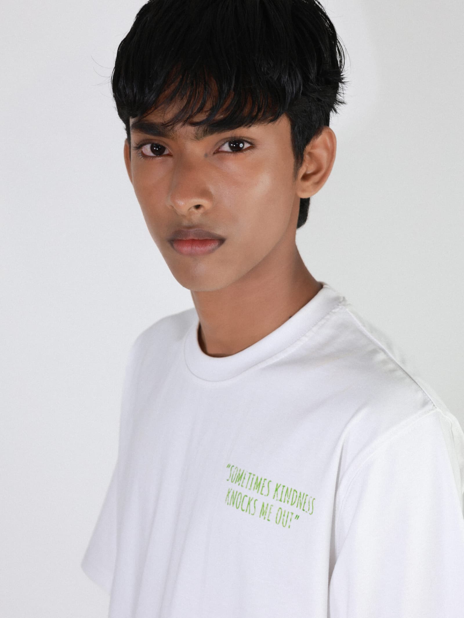 SLOGAN PRINT WHITE T SHIRT 4
