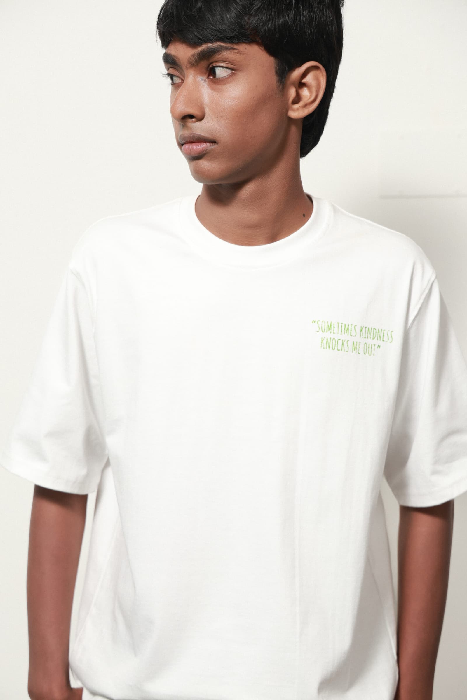 SLOGAN PRINT WHITE T SHIRT 3