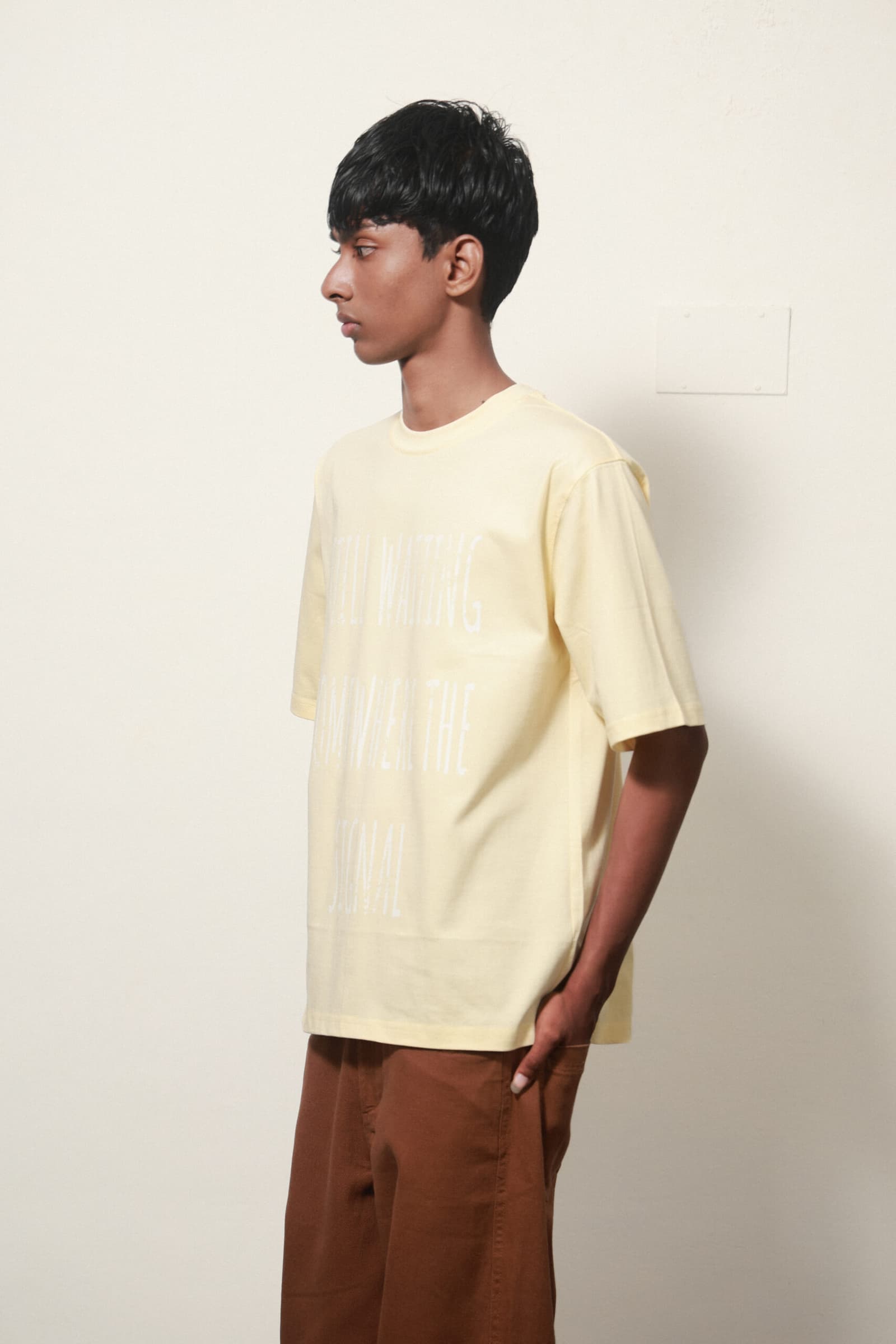 RELAXED FIT CONTRAST PRINT T SHIRT 4