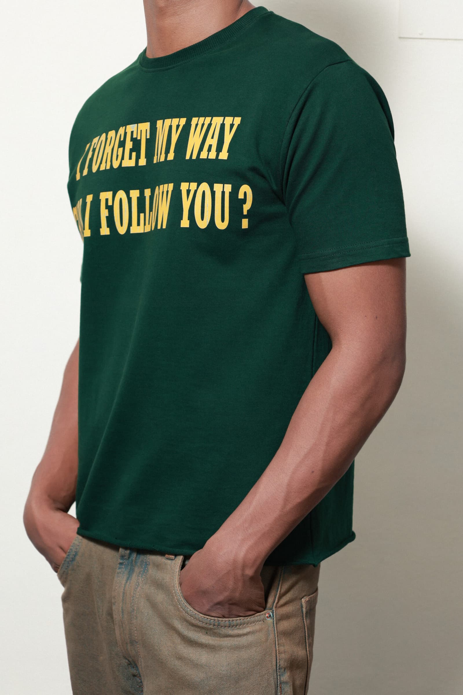 REGULAR FIT GREEN T SHIRT 4